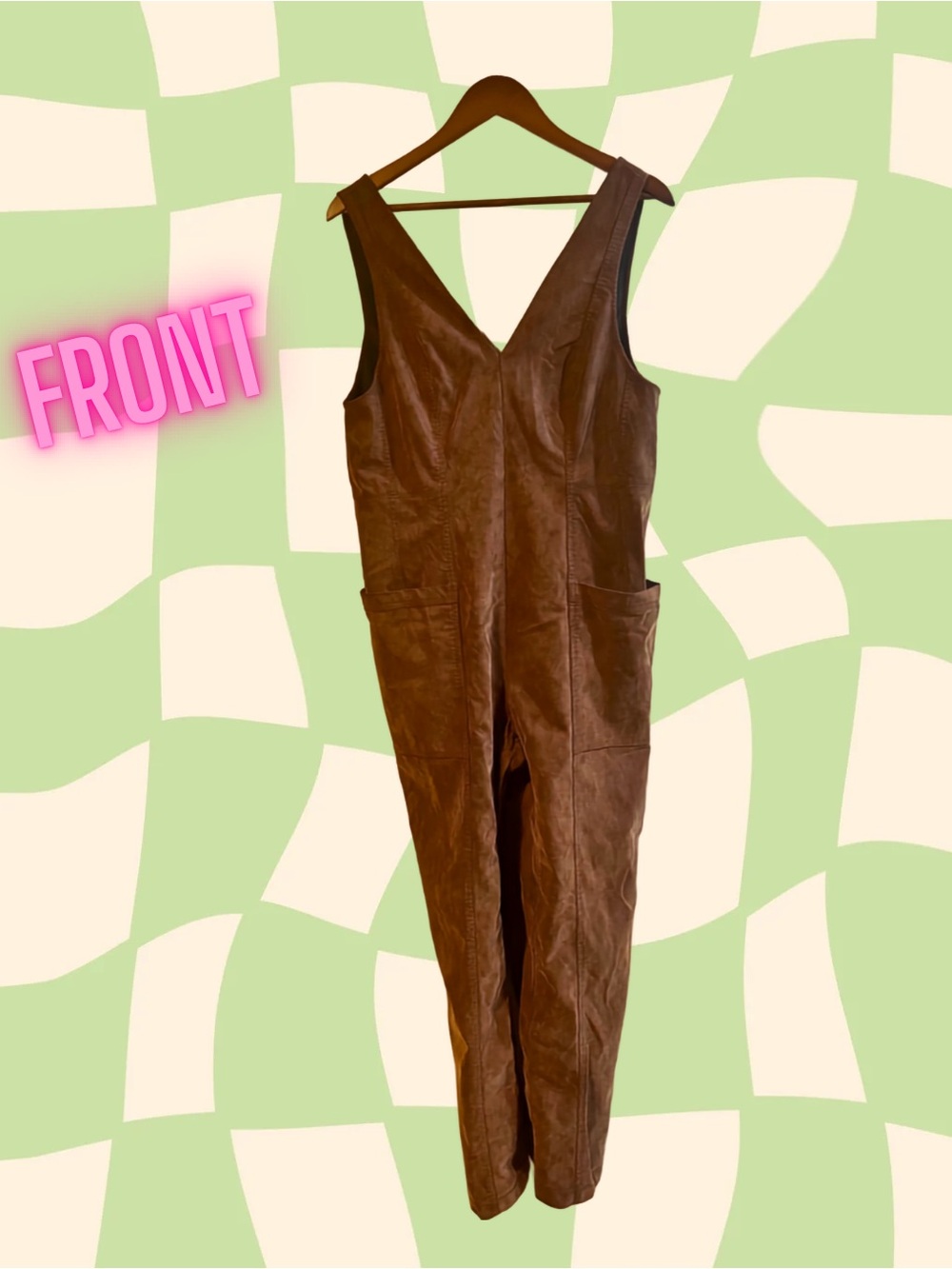 Free People Brown Utility Jumpsuit